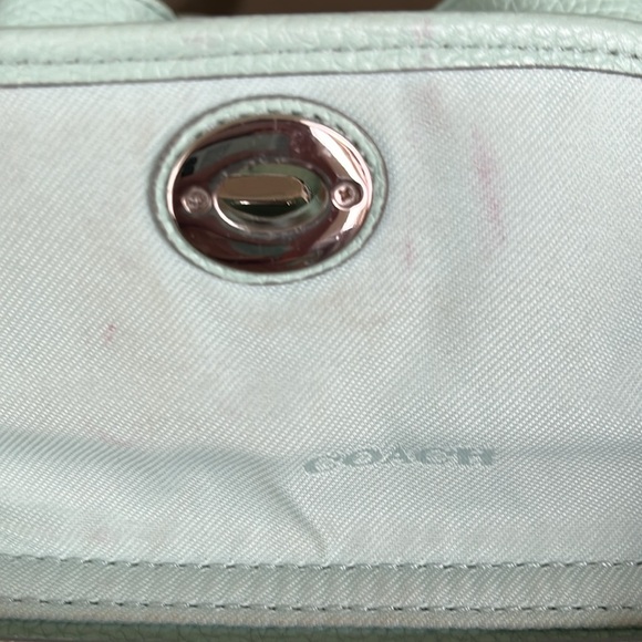 COACH MINI LEATHER Backpack ( mint green) - Picture 14 of 15